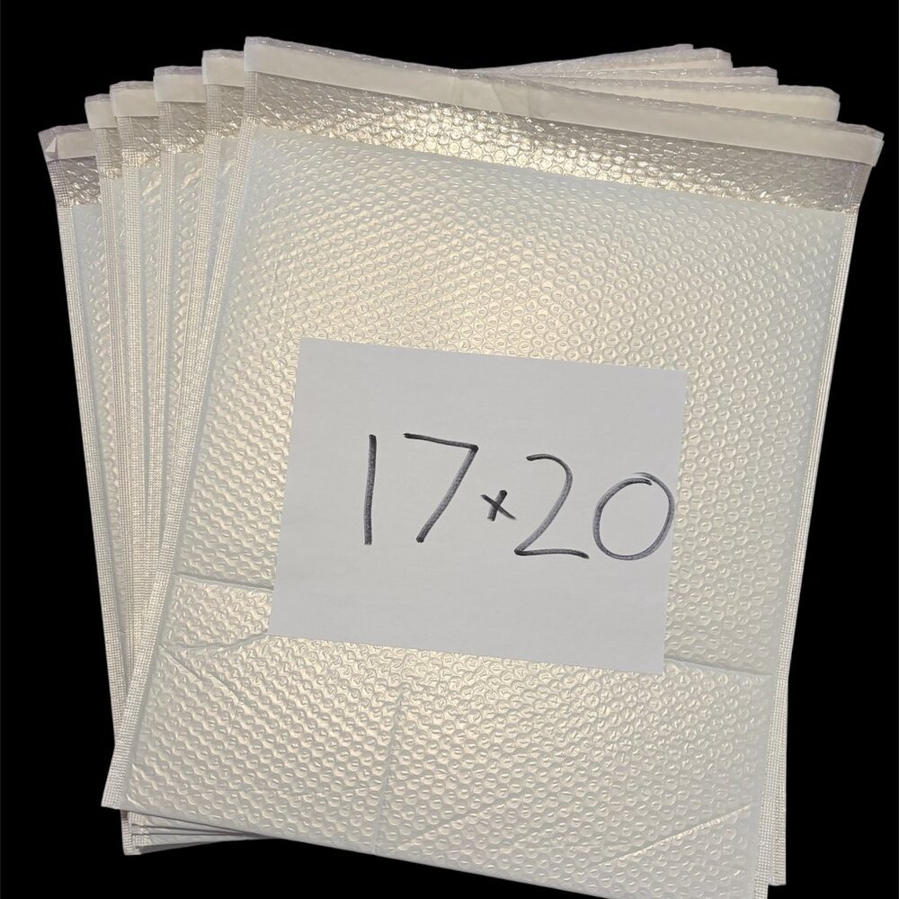 BUBBLE MAILERS HUGE!  THEY ARE 17 X 20 FOR YOUR LARGE TOTE BAGS